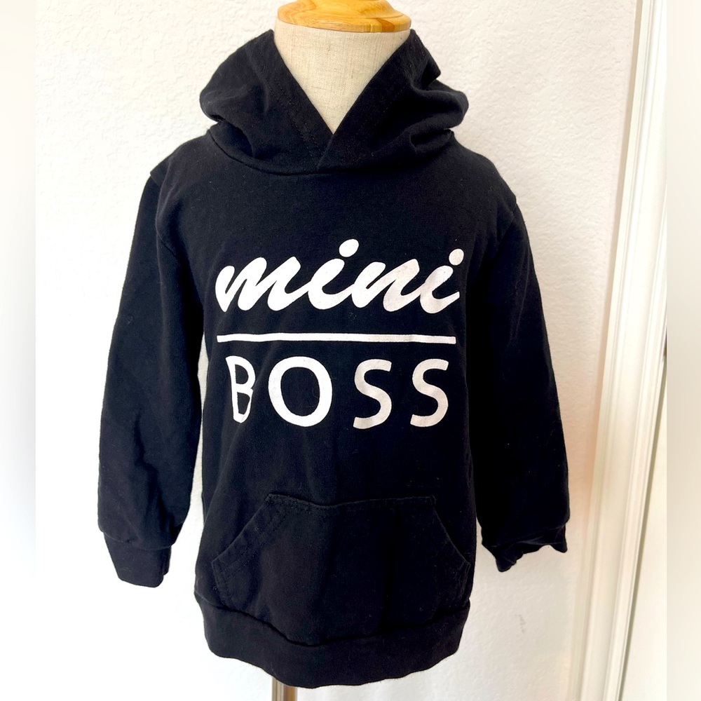 2T “Mini Boss” Black Hoodie Sweatshirt